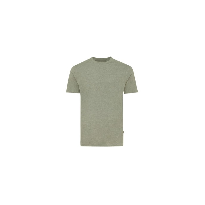 Koszulka z niebarwionej bawełny z recyklingu Iqoniq Manuel zielony