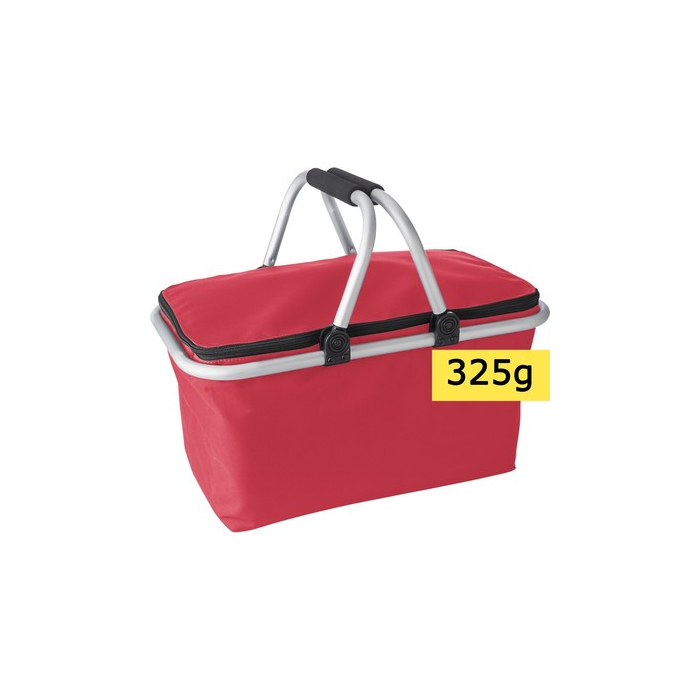 Koszyk na zakupy, składany czerwony