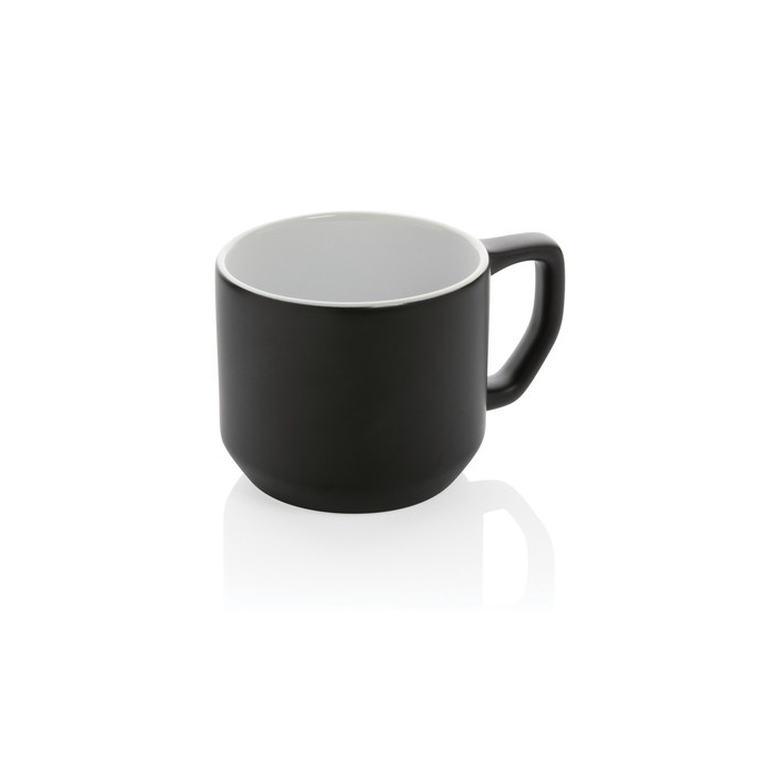 Kubek 350 ml czarny, biały