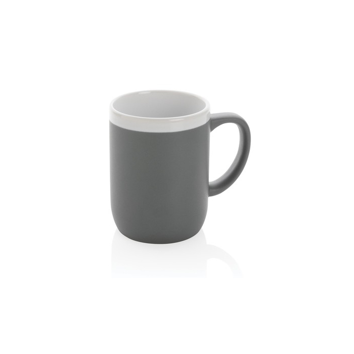 Kubek ceramiczny 300 ml grey, white