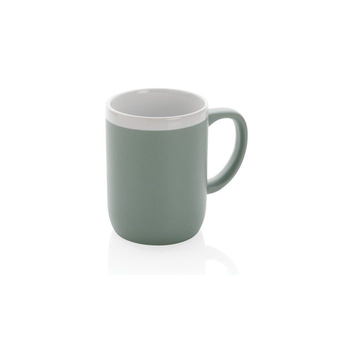 Kubek ceramiczny 300 ml green, white
