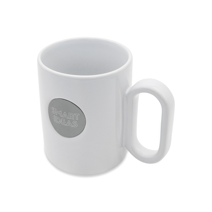 Kubek ceramiczny Pery 480 ml, biały