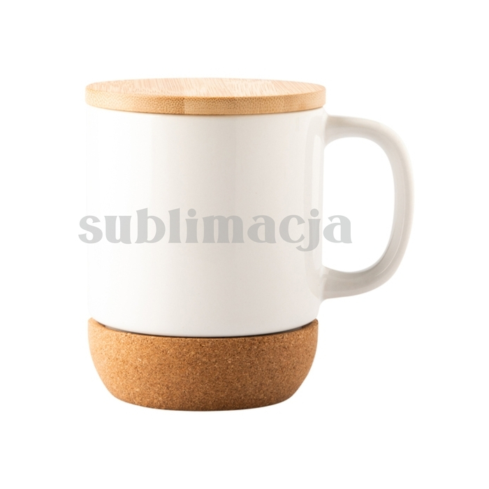 Kubek ceramiczny z powłoką sublimacyjną Giulio, biały