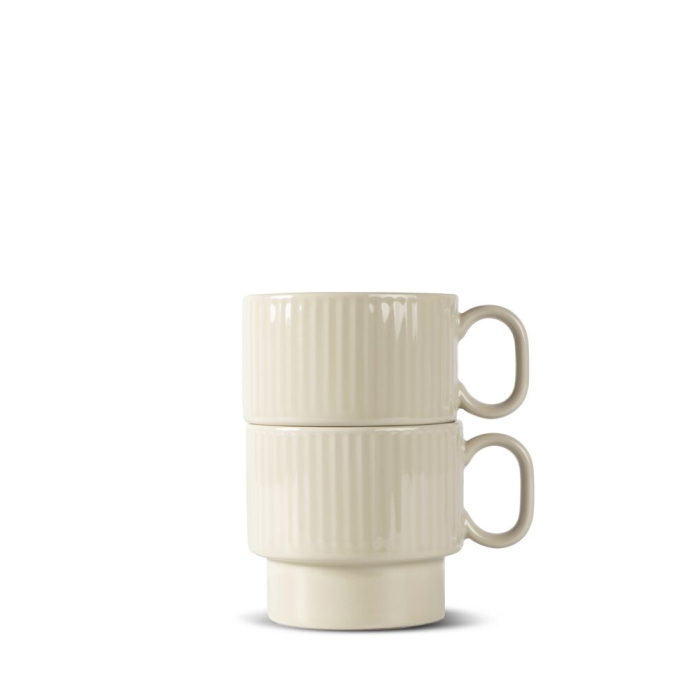 Kubek do herbaty COFFEE &amp; MORE 2-szt, beżowy