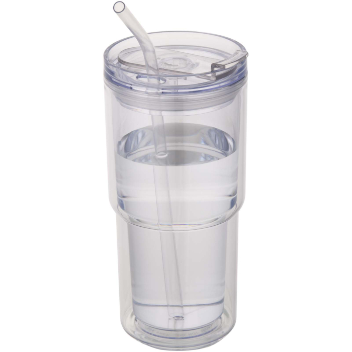 Kubek plastikowy Archer o pojemności 480 ml z podwójnymi ściankami