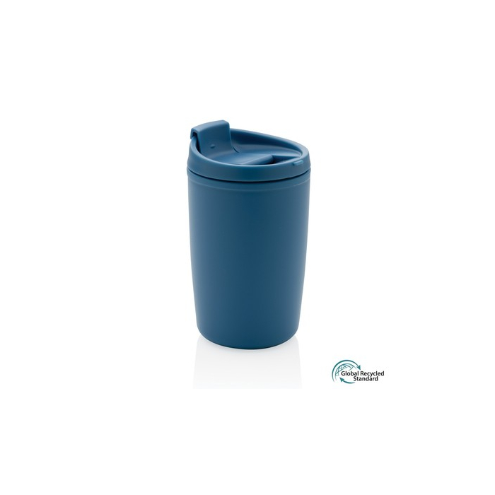 Kubek podróżny 300 ml, PP z recyklingu blue