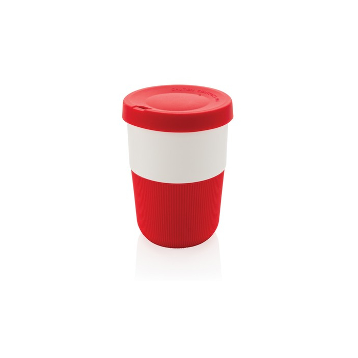 Kubek podróżny 380 ml PLA Coffee to go czerwony