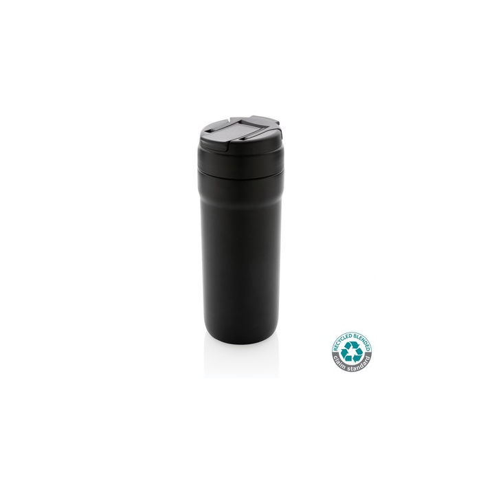 Kubek podróżny 670 ml, stal nierdzewna z recyklingu black