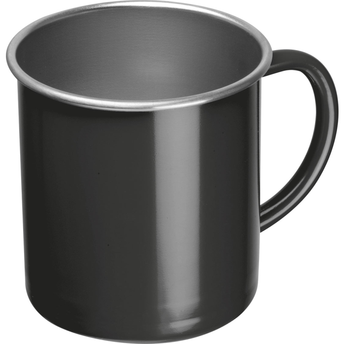 Kubek stalowy 350 ml TREZZO, czarny