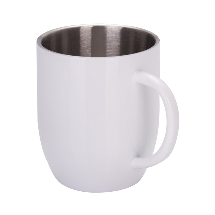 Kubek stalowy Day 350 ml, biały