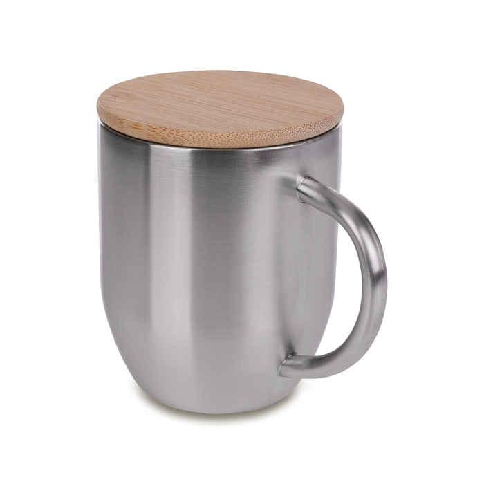 Kubek stalowy Maloy 350 ml , srebrny