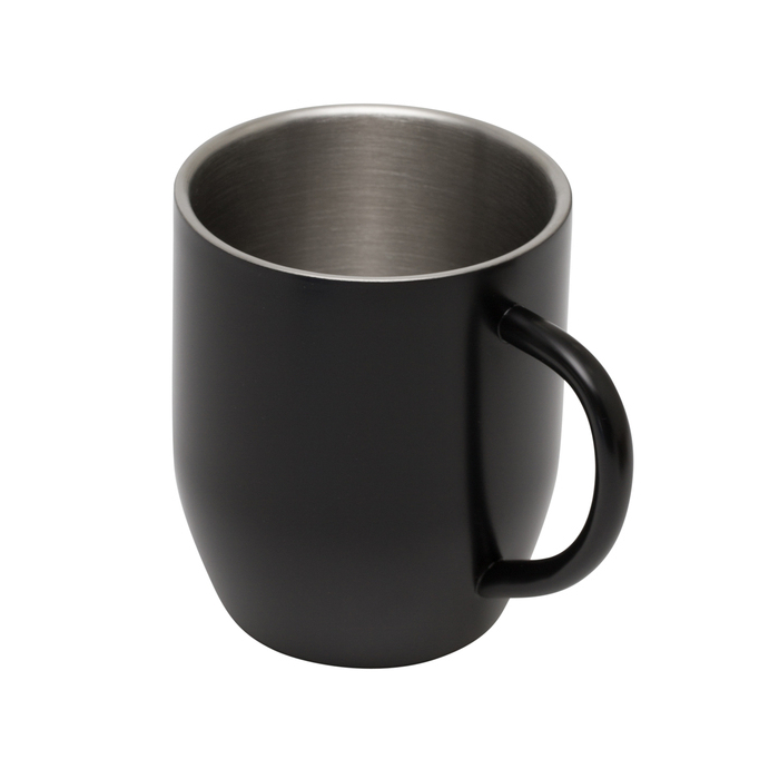 Kubek stalowy Night Goody 350 ml, czarny