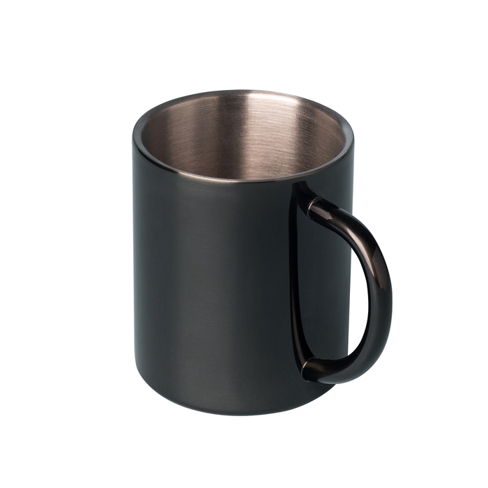 Kubek stalowy Stalwart 240 ml, czarny