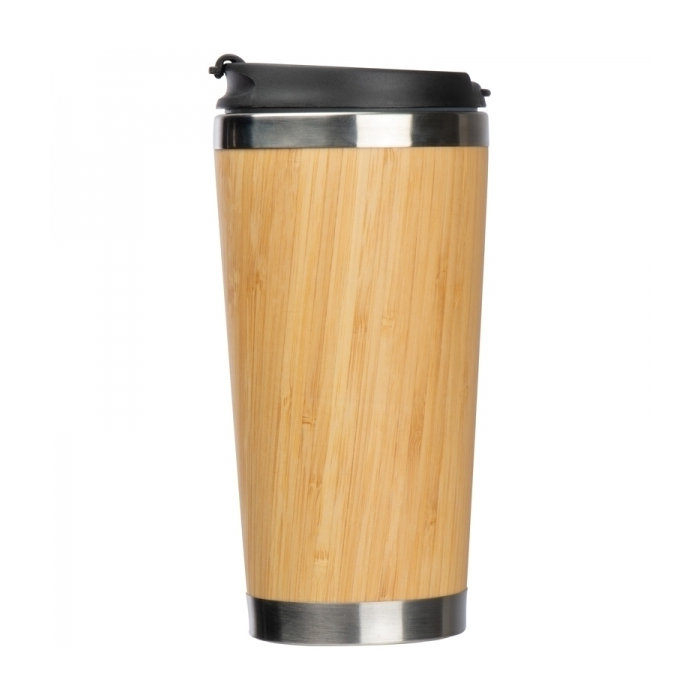 Kubek termiczny BAMBOOGARDEN 400 ml, beżowy