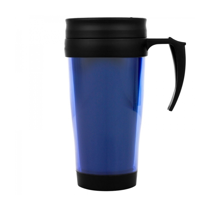 Kubek termiczny plastikowy FORT WORTH 400 ml, niebieski