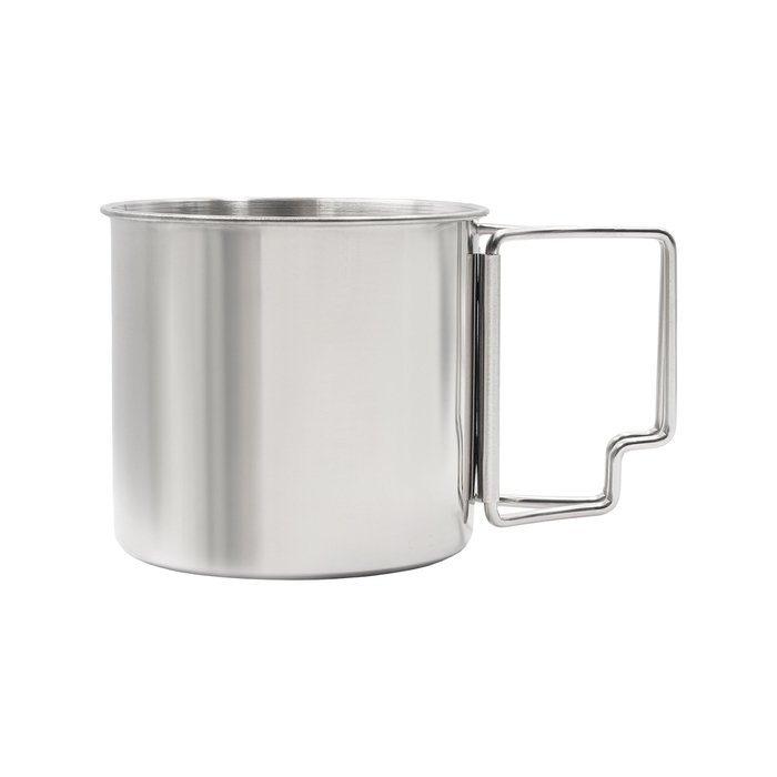 Kubek turystyczny 350 ml Pokhara, srebrny