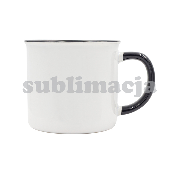 Kubek z powłoką sublimacyjną Ars 400 ml, czarny