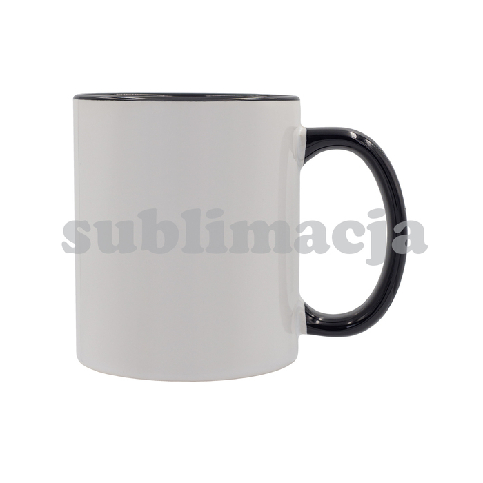 Kubek z powłoką sublimacyjną Gaeta 330 ml, czarny