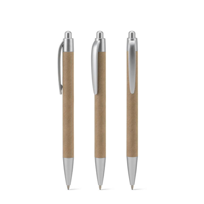 KYRA. Długopis wykonany w 100% z papieru z recyklingu i detalami z recyklingowanego ABS (100% rABS)