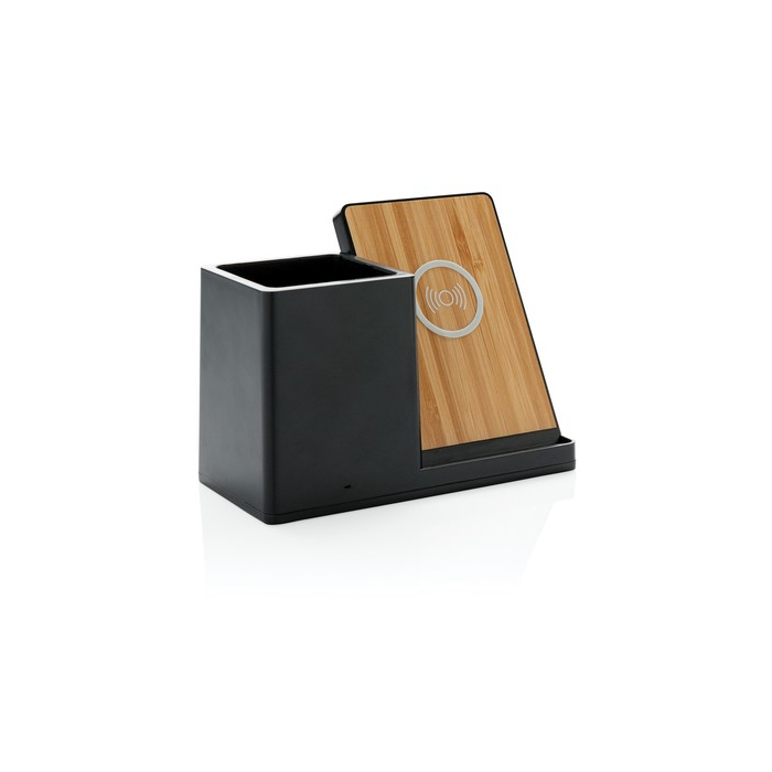 Ładowarka bezprzewodowa 5W, organizer na biurko Ontario czarny