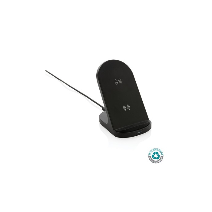 Ładowarka bezprzewodowa z podwójną cewką 15W czarny