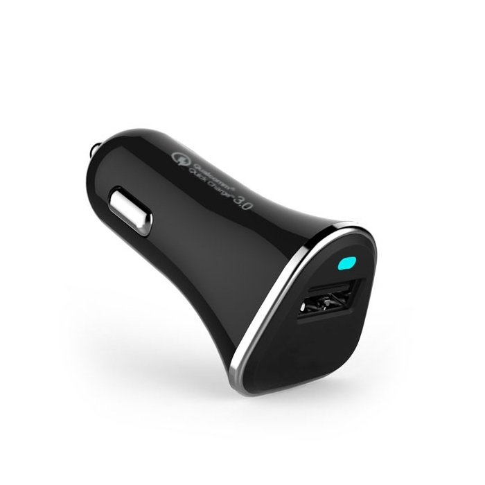 Ładowarka samochodowa (Qualcomm Quick Charge 3,0), czarny