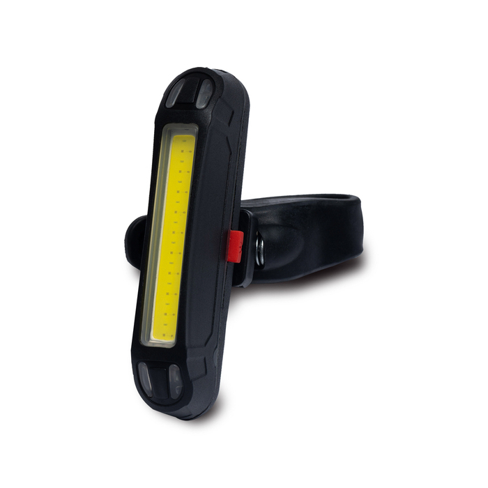 Lampka rowerowa Utrecht, ładowana przez USB, czarny