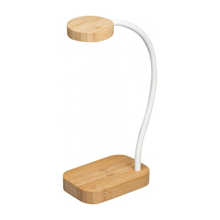 Lampka stojąca z ładowarką indukcyjną TOMSK, beżowy