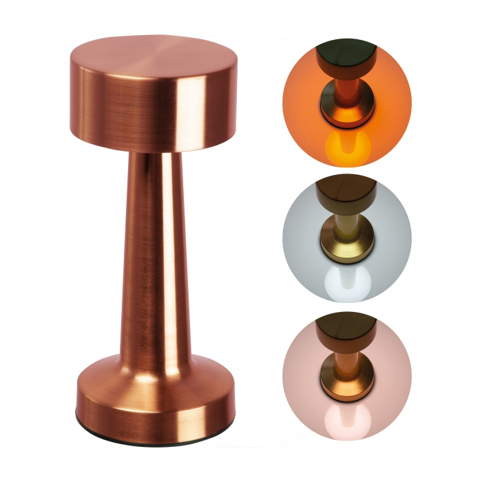 Lampka stołowa, miedziany