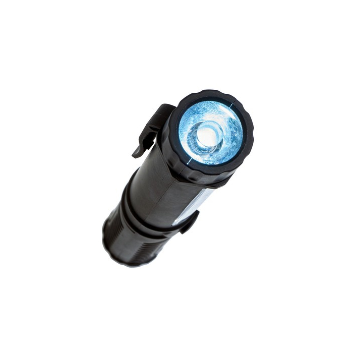 Lampka warsztatowa, latarka COB czarny