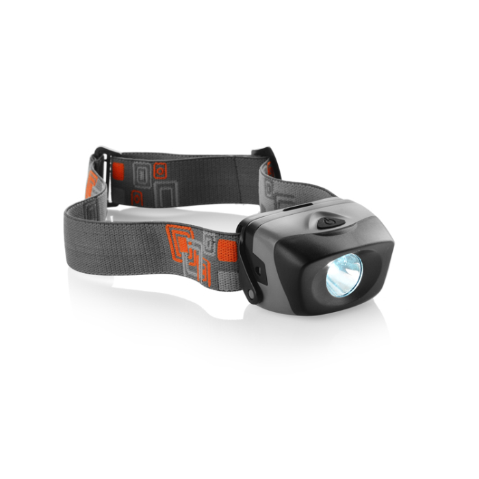 Latarka czołowa MINE popielaty (szary)