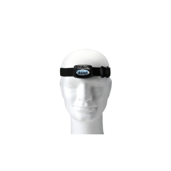 Latarka na głowę 5 LED czarny