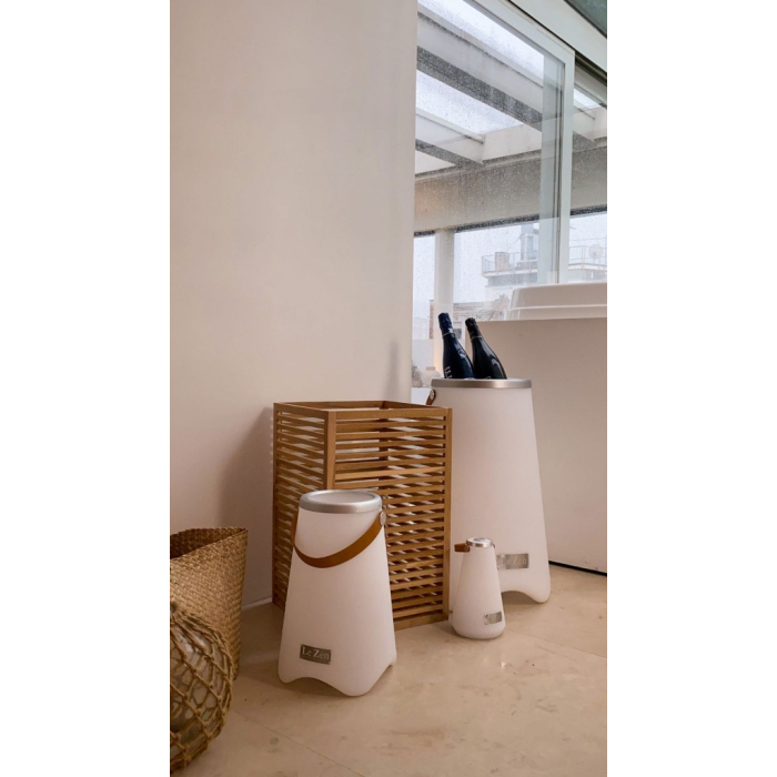 LE ZEN M - Głośnik bezprzewodowy 10W & Lampa LED & Cooler do wina na 2 butelki