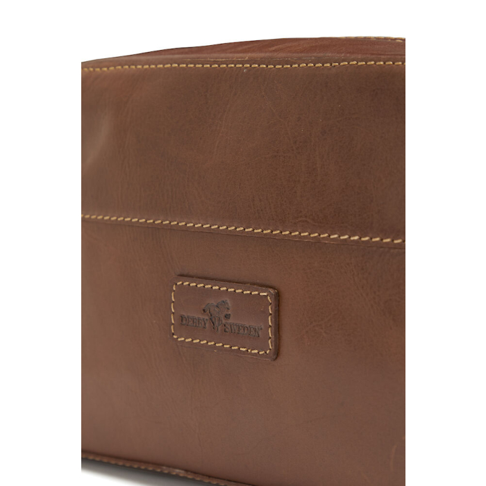 LEATHER LINE TOILET CASE COGNAC ONE SIZE