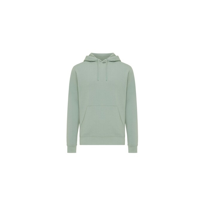 Lekka bluza z kapturem Iqoniq Rila, bawełna z recyklingu zielony