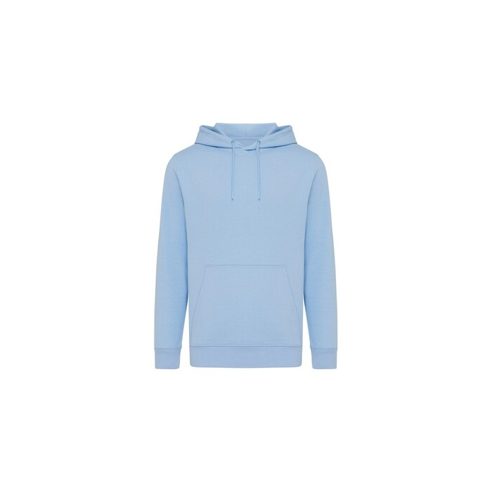 Lekka bluza z kapturem Iqoniq Rila, bawełna z recyklingu niebieski