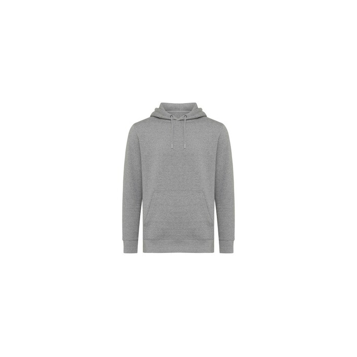 Lekka bluza z kapturem Iqoniq Rila, bawełna z recyklingu szary