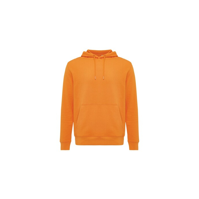 Lekka bluza z kapturem Iqoniq Rila, bawełna z recyklingu pomarańczowy