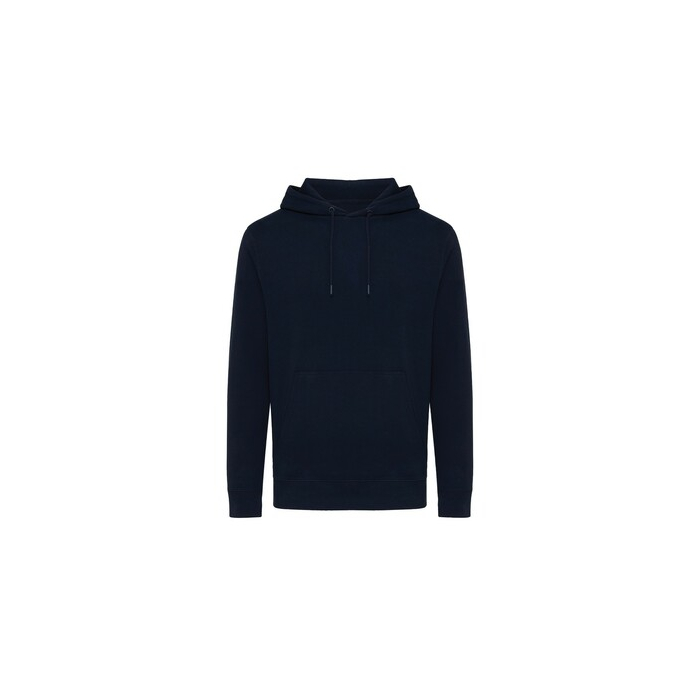 Lekka bluza z kapturem Iqoniq Rila, bawełna z recyklingu niebieski