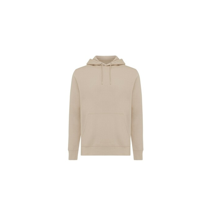 Lekka bluza z kapturem Iqoniq Rila, bawełna z recyklingu beżowy
