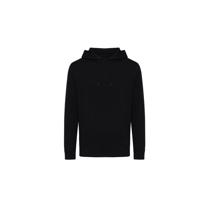 Lekka bluza z kapturem Iqoniq Rila, bawełna z recyklingu czarny