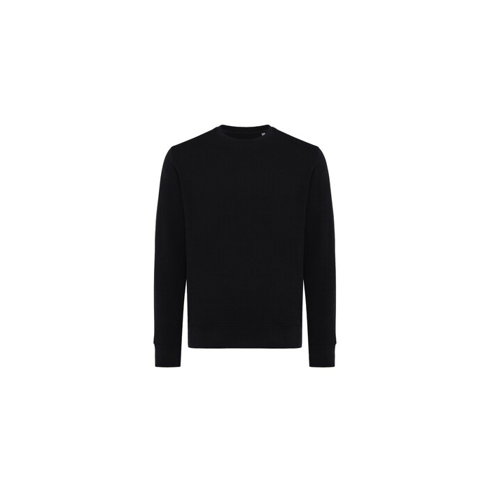 Lekki sweter Iqoniq Etosha, bawełna z recyklingu czarny