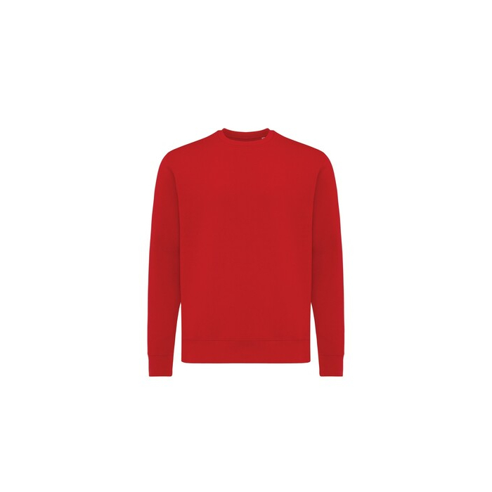 Lekki sweter Iqoniq Etosha, bawełna z recyklingu czerwony