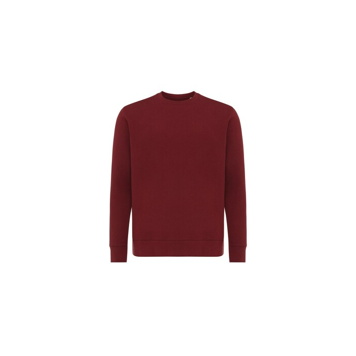 Lekki sweter Iqoniq Etosha, bawełna z recyklingu czerwony