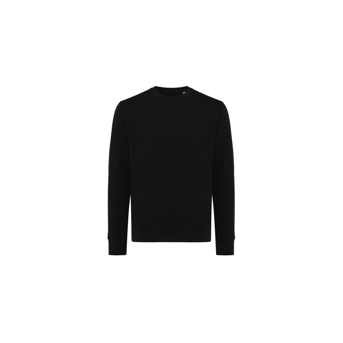 Lekki sweter Iqoniq Etosha, bawełna z recyklingu czarny