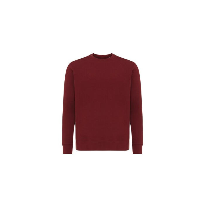 Lekki sweter Iqoniq Etosha, bawełna z recyklingu czerwony