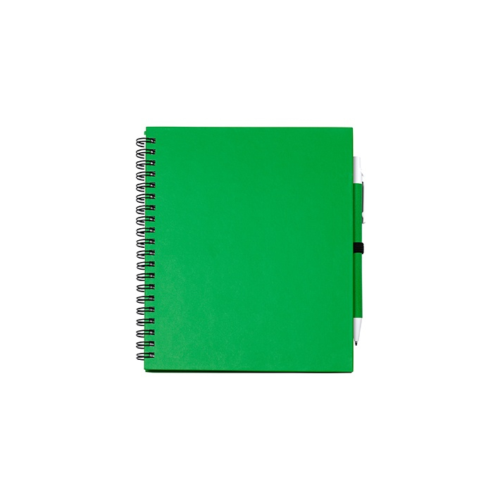 LEYNAX - Notatnik z gładkimi kartkami i uchwytem na długopis