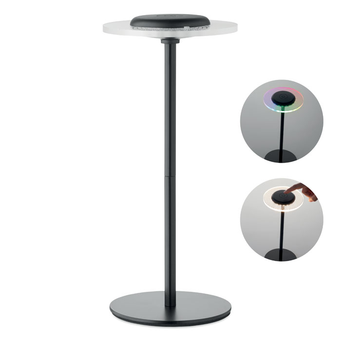LOUNGE - Akumulatorowa żelazna lampa, Czarny