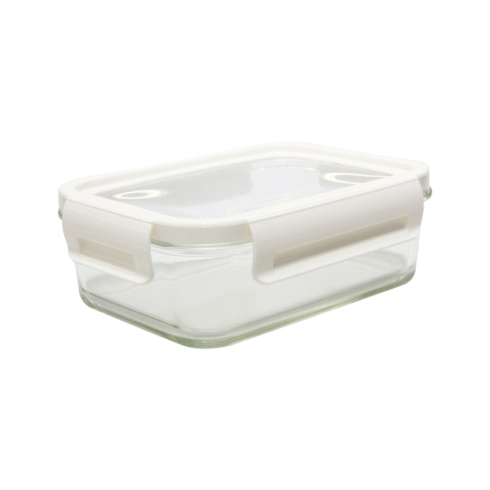 Lunch box Delect 900 ml, biały/transparentny