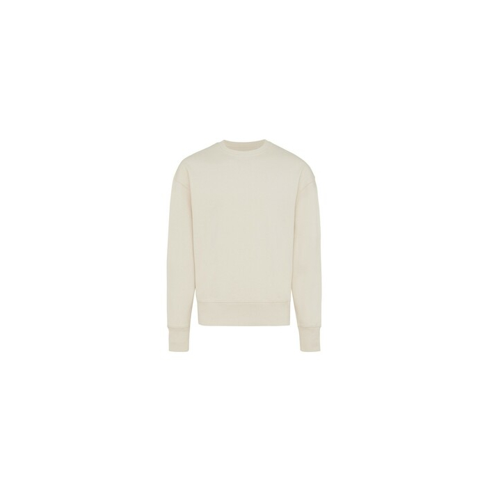 Luźna bluza z bawełny z recyklingu Iqoniq Kruger neutralny